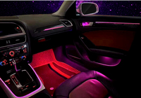 Autowellus - Juego de Luces Ambientales Interiores para Audi A4 B8 B8.5 Q5 2009+, Reemplazo de Molduras, Paneles de Puerta con Diseño de Cielo Estrellado, LED Premium