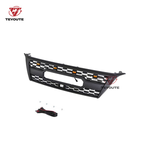 TEYOUTE Accesorios para Automóviles Modificados, Rejilla Delantera Negra ABS con Luz LED Compatible con GX470 Harrie 2010 2011 2012 2013 - Product Image 5