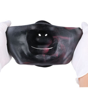 Máscara de media cara Original de lobo sediento de sangre, tamaño ajustable, máscara fetiche BDSM, serie oscura, accesorio de juego de rol - Product Image 3