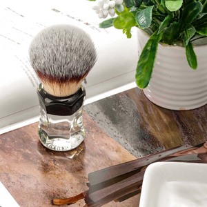 YAQI Wholesale Barber <strong>Shaving</strong> Brush <strong>Kit</strong> for <strong>Men</strong> Synthetic Hair and Resin Handle Gift for Grooming Hot Sale - Product Image 6