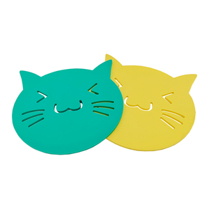 Tapete de aislamiento térmico de dibujos animados, mantel Individual de Pvc de goma suave para gatito, ollas y sartenes de cocina, tapete de café antideslizante y no caliente - Product Image 6