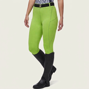 Leggings d'équitation pour femmes, taille haute, collants d'équitation avec grip en silicone, extensibles, respirants, pantalons de performance pour l'équitation - Product Image 1