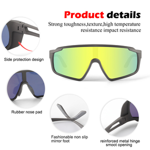 Uv400 thể thao Eyewear <span class=keywords><strong>2025</strong></span> New Arrival ngoài trời Kính mát cho thể thao biểu tượng tùy chỉnh thời trang thể thao tùy chỉnh đi xe đạp Kính mát cho nam giới - Product Image 2