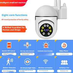 Trong nhà/ngoài trời IP65 không thấm nước không dây hai chiều âm thanh Hệ thống camera an ninh tầm nhìn ban đêm CMOS cảm biến Wifi theo dõi chuyển động của con người - Product Image 5