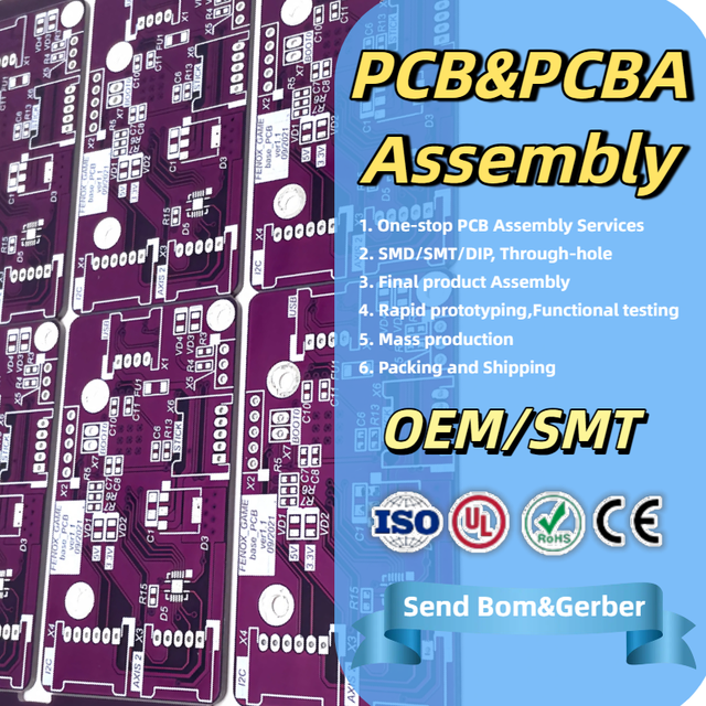 OEM Industrial Control PCB Assembly Factory Kit for Custom PCB PCBA Components FR-4 Material ISO9001 Certified 0.2-6mm Thickness