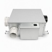 Ventilateur d'extraction intelligent série VDPKC avec détection automatique des odeurs et de l'humidité, construction flexible en acier galvanisé pour salle de bain et cuisine