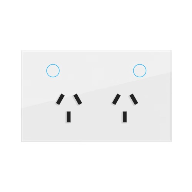 SLS Tuya WiFi Smart Power Outlets Australian/Argentina Standard Double Wall Socket Alexa Google Home Integration 2 AC 16A CE