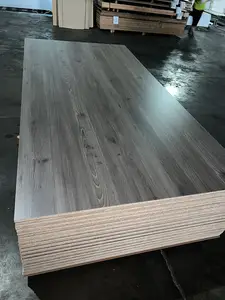 High Quality Kitchen Cabinet Grade 18mm Synchronized Wood Grain MDP Melamine Veneer Particleboard