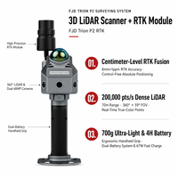 FJDynamics Trion P2 Scanner laser 3D portable SLAM LiDAR pour l'arpentage forestier, l'exploitation minière souterraine, la cartographie de tunnels, outil de nuage de points IA