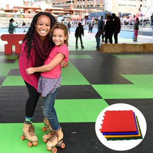 15 Green Interlocking Floor Tiles - High Durability Sports & Training Surface For Indoor/Outdoor