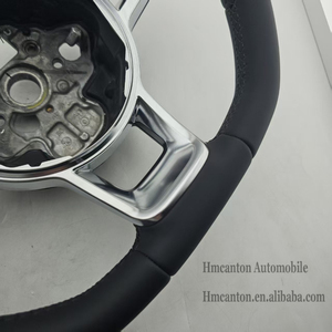 Nuevo Producto, Volante de Cuero Suave con Costuras Negras para Volkswagen, para VW GTI7 Golf MK7 - Product Image 4