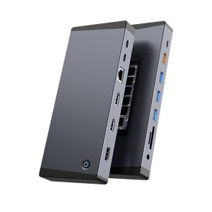 15 In 1 Bliksemschicht 4 Dubbele HDM-I 4K 60Hz Pd Gen2 10Gbps Pd 100W Rj45 Gigabit Lan 1000Mbps Nvme <span class=keywords><strong>M</strong></span>.2 Ssd 10Gbps Dockingstation - Product Image 4