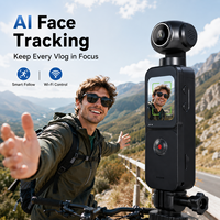 5K HD Aksiyon Kamerası Yüz Takibi Cep Kamerası 1.69 İnç Dokunmatik Ekran WiFi 270 Derece Dönebilen Lens Geniş Açılı Vlog Video Kamerası Dış Mekan