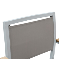 Chaises de jardin empilables en aluminium, couleur au choix, directement de l'usine, fauteuil de terrasse pour café, chaise Teslin pour salle à manger