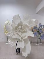 Décoration de fleurs en organza de soie en papier géant réaliste de luxe C-021 pour les événements de mariage nuptiale