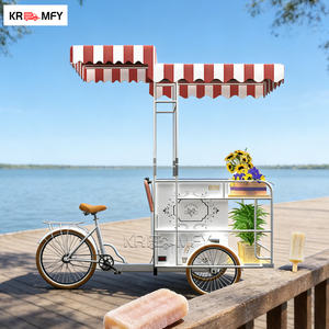 Nouveau design de tricycle électrique en fibre de verre avec capacité de chargement pour solution d'entreprise alimentaire mobile, chariot de café et de crème glacée - Product Image 5