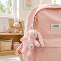 Pendentif en peluche lapin, jouet de machine à grue, porte-clés dessin animé, cadeau
