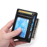 Pemegang kartu lencana Id vertikal pemblokir Rfid dengan tali leher/tali serat karbon