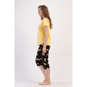 Combinaison de nuit ovale à manches courtes et col rond pour femmes - Product Image 2