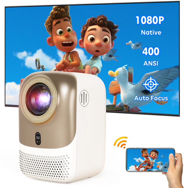 CR38 Projector 4k Android Smart Wi-fi LED LCD Projector for Home Theater Video Education