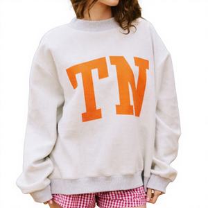 Sudadera con Capucha Extra Grande para Mujer, Personalizada con Serigrafía Frontal, de Felpa Suave, Ecológica, de Poliéster/Algodón, para Otoño - Product Image 1