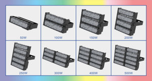 Aglare sản xuất ban đầu 50W 100W 200W 300W 500W đèn lũ ngoài trời không thấm nước tiết kiệm năng lượng dẫn chiếu sáng RGB đèn pha - Product Image 5