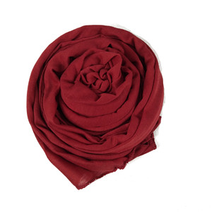 2021 écharpe marque couleur unie <span class=keywords><strong>Orna</strong></span> Hijab coton tissu blanc écharpe automne Kerudung Hijab - Product Image 5