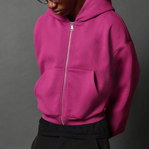 All'ingrosso <span class=keywords><strong>felpe</strong></span> da <span class=keywords><strong>uomo</strong></span> <span class=keywords><strong>viola</strong></span> top di moda personalizzate con stampa digitale oversize Streetwear giacca con cappuccio - Product Image 2