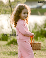Ensemble sweat-shirt pour filles certifié CPC et CPSIA, haut à manches longues et pantalon assorti, tenue décontractée pour enfants, vente en gros personnalisée