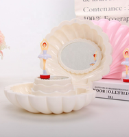 Arc-en-ciel coeur de fille créative et exquise avec lumières clignotantes boîte-cadeau de musique de danse rotative pour enfants
