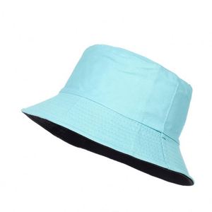 Summer Casual Fishing Cotton Bucket <b>Hat</b> Candy-Colored Double-Sided Sunshade for Men Women Sun Protection Custom Fisherman <b>Hats</b> - Product Image 2