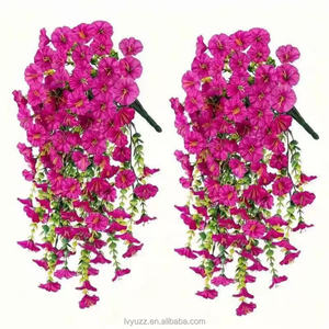 Guirlande de fleurs artificielles en soie Morning Glory, fausses fleurs <span class=keywords><strong>trompette</strong></span> suspendues pour mur, jardin, porche, fenêtre de maison - Product Image 6