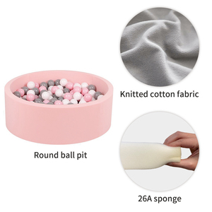 Fosses à balles d'intérieur 31D en mousse personnalisées OEM/ODM pour bébés jeux souples pour enfants pour le salon - Product Image 3