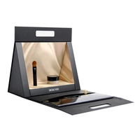 Boîtes à aimants triangulaires de luxe personnalisées emballage en papier de carton boîte de rangement de cadeau de vernis à ongles cosmétique pliante à plat avec poignée