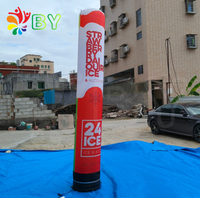 Colonne lumineuse gonflable personnalisée avec télécommande, publicité rotative, tube lumineux LED, décoration pour grandes ouvertures