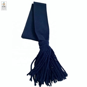 Écharpes d'épaule en laine bleu clair, taille ajustable, écologiques, vente en gros OEM, uniformes de cérémonie personnalisés pour officiers et sous-officiers, style sergent - Product Image 2