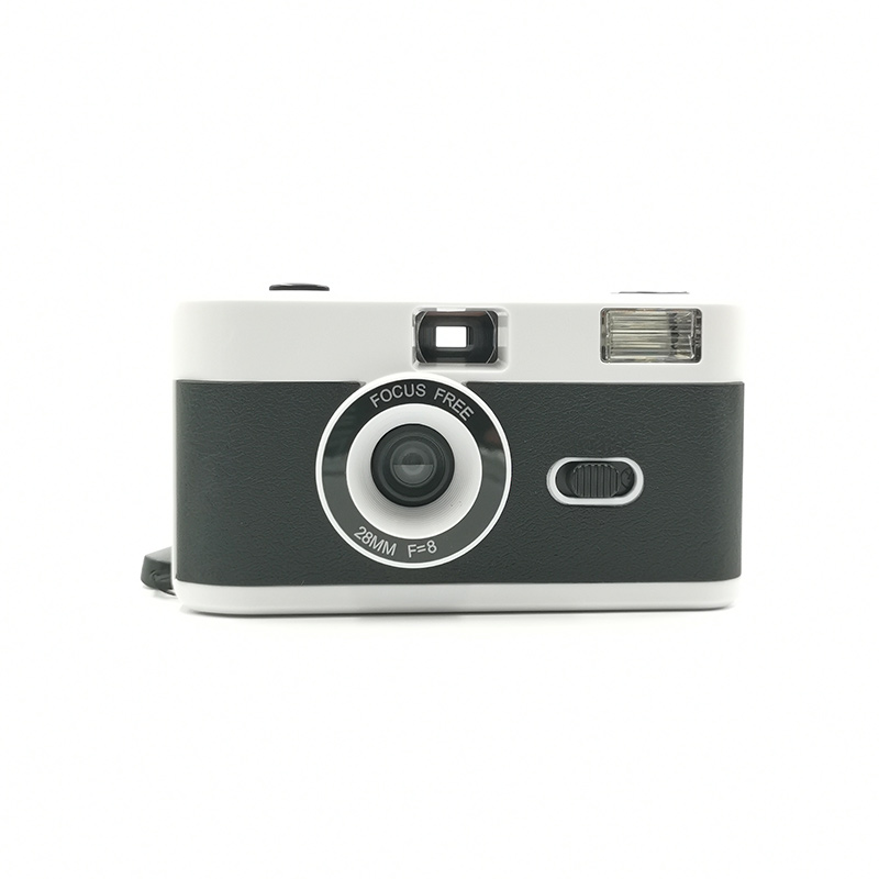 フラッシュ内蔵の35mmフィルムカメラ再利用可能な手動ポイント