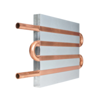 Plaque de refroidissement liquide personnalisée dissipateur thermique en aluminium tuyau en cuivre pour nouvel équipement d'énergie