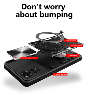 Custodia per la Privacy con cavalletto per Xiaomi Redmi Note 11 <span class=keywords><strong>11S</strong></span> custodia rigida per la protezione della fotocamera per Redmi Note 12 12S 10 4G Note10 Pro - Product Image 3