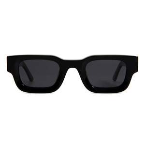 Unisex <b>Rectangle</b> <b>Sunglasses</b> Full Rim <b>Black</b> Frame UV400 Protection Casual Style Adult - Product Image 1