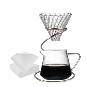 New Arrivals Hot Pour Over Drip <b>Coffee</b> Gift Bag Set Box with Hand Ceramic Manual <b>Coffee</b> <b>Grinder</b> Glass Filter Saver Spoon - Product Image 1
