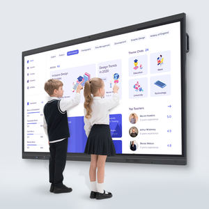 Tableau blanc interactif intelligent de 65 à 110 pouces, <span class=keywords><strong>écran</strong></span> intelligent de 75 pouces avec double système d'exploitation pour l'éducation, la formation et les conférences, fabriqué en usine depuis 14 ans - Product Image 1