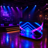 Table d'affichage LED intérieure pleine couleur P2 P2.5 à taux de rafraîchissement élevé, taille personnalisable, pour stand DJ, festivals de musique et soirées