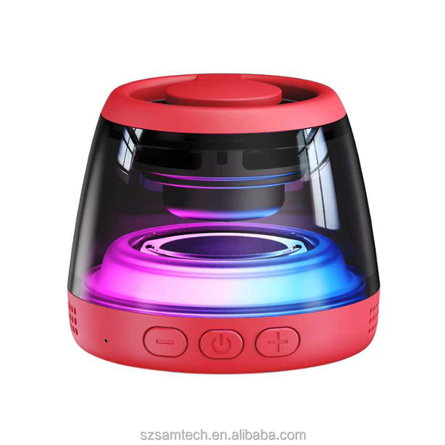 M2 Mini Magnetic Design for V5.3 Speaker Plastic Portable RGB Light Wireless Hi-Fi Sound 5W Output Button Control Camping
