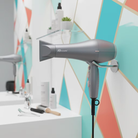Sèche-cheveux de voyage compact et pliable Anbolife, haute vitesse 2600W, moteur AC ionique alimenté par batterie, qualité fiable, multi-styles