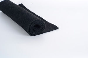 Manta ignífuga de fibra de carbono ignífuga 6FTx6FT ISO9001:2008 negro certificado para aislamiento - Product Image 2