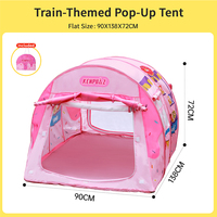 Tente de jeu pour enfants Kenpuaz, type tube monocouche, structure en acier, tissu polyester, utilisation en intérieur, unisexe, couleur neutre pour tout-petits