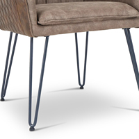 Chaise de salle à manger de luxe nordique moderne en fer clair avec dossier personnalisé en gros pour les hôtels de restaurant occidentaux
