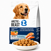 Croquettes Croustillantes Dorées Enrobées de Sauce pour Chiens – Alimentation Complète et Équilibrée pour Tous Âges avec Poisson de Mer Profonde et Huile de Poisson pour Peau et Pelage