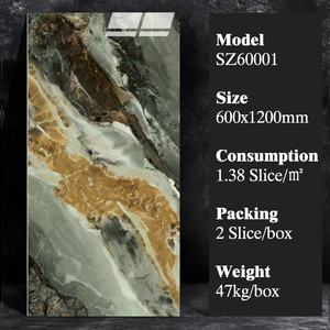 Hoàng Đế Vàng đá cẩm thạch hiệu ứng tráng men sứ sàn gạch biệt thự hội trường trung tâm wallshoned <span class=keywords><strong>peronda</strong></span> cách nhiệt firebrick gạch - Product Image 4